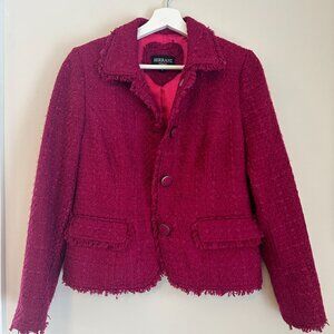 Vintage Serrani Pink Tweed Blazer - Size M